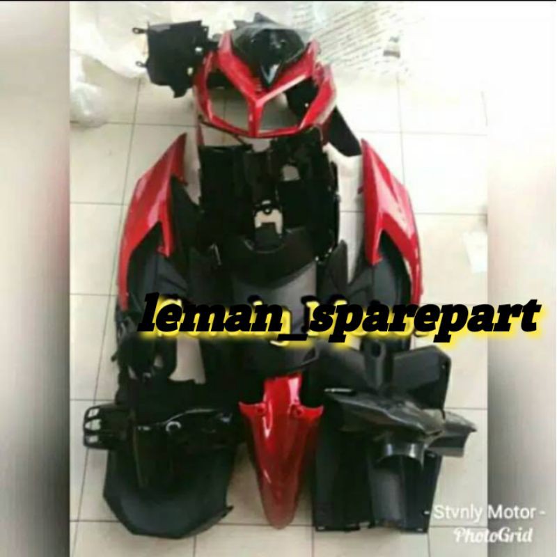 TERMURAH cover body vario tecno 110 karbu full kasar dan halus