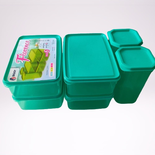 Toples Biggy Florence Sealware 6 Set / 2botol/Container 1000ml dan 4 Sealware 2000ml