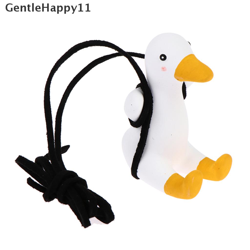 Gentlehappy Cute Little Duck Mobil Liontin Dekorasi Bebek Swing Auto Spion Pendant