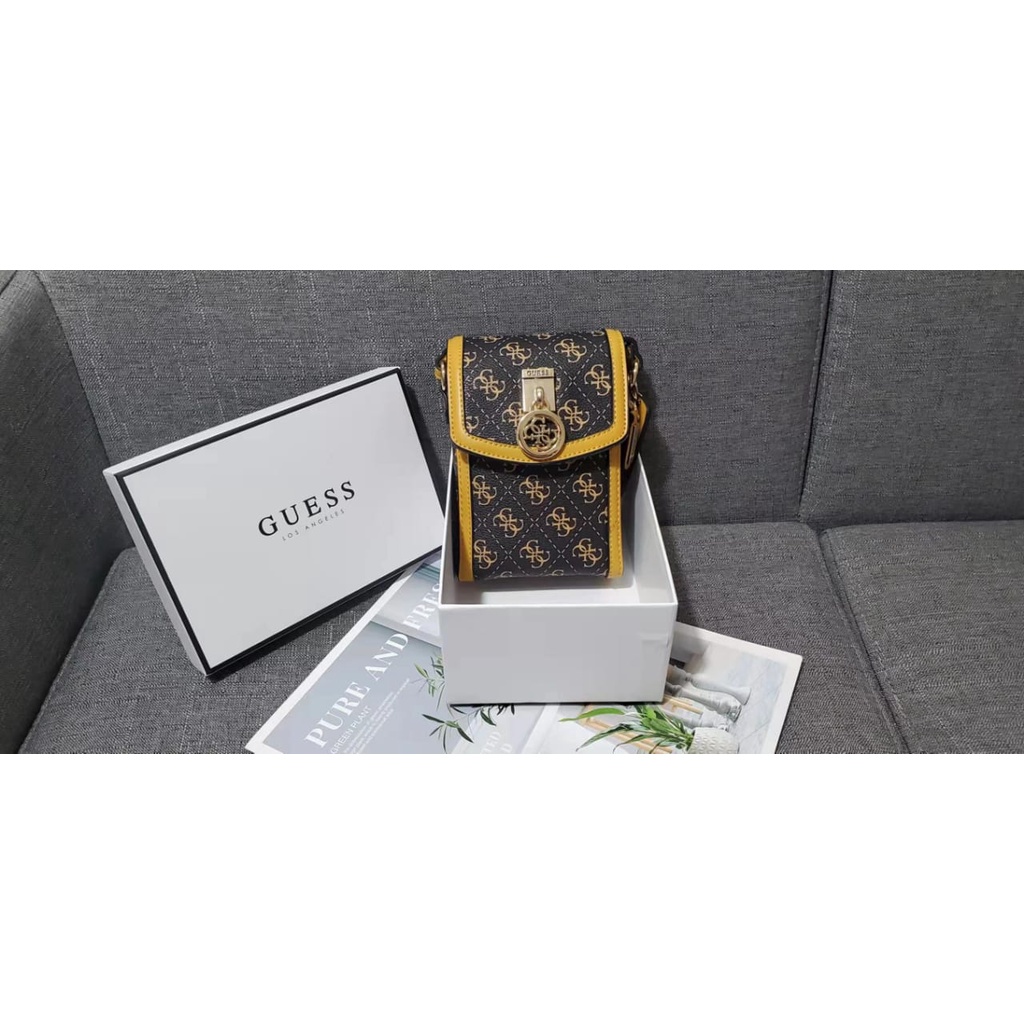 NEW!!! TAS SELEMPANG GUESS TAS PHONE/TAS HP/SLING BAG JANSEN MESSENGER FASHION WANITA IMPORT PREMIUM #223013