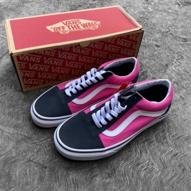 sepatu VANS 2 tone ebony carmine size 39 only