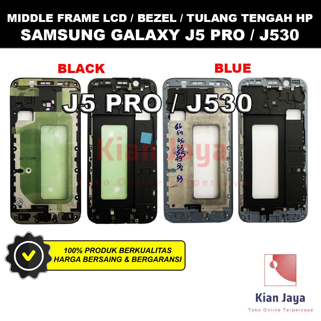 Middle Frame LCD Handphone Samsung Galaxy J5 Pro / J530 Tulang Casing Tatakan Bezel Bazel Hp