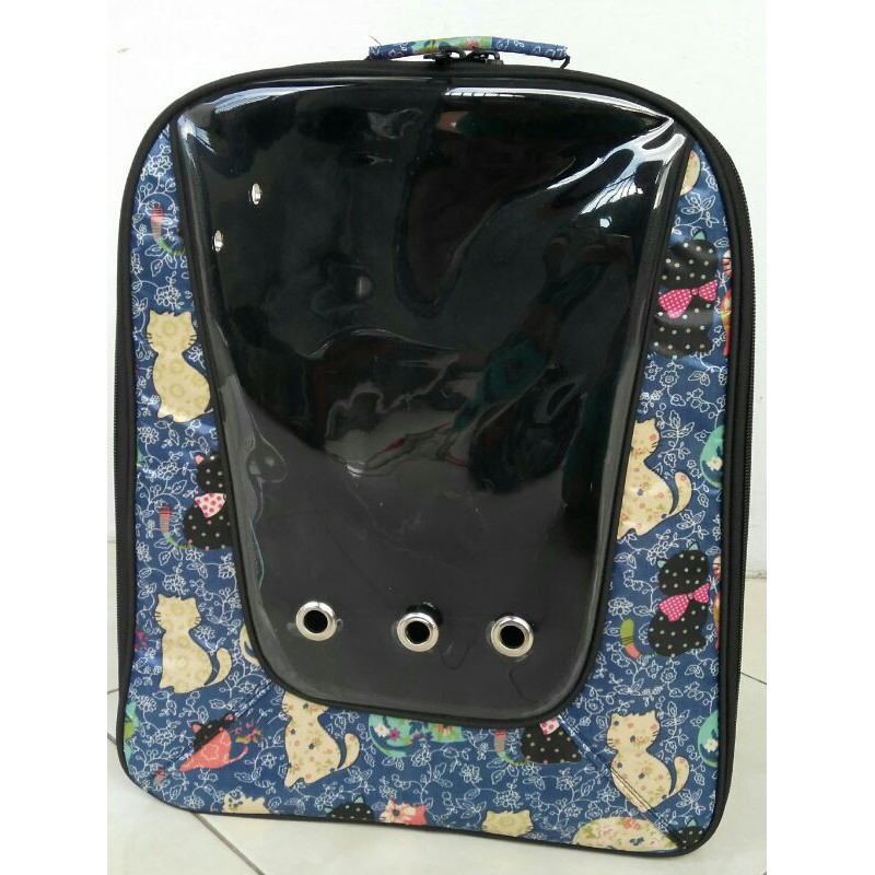 TAS KUCING JUMBO Tas Hewan Model Ransel Transparan Tas Musang Kelinci Reptil Oter dan Hewan Lain