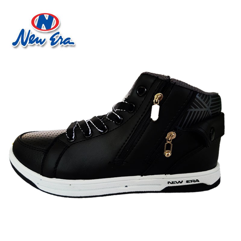 New Era Tuscany Sepatu Sekolah Sepatu Casual Warna Hitam Putih | Shopee