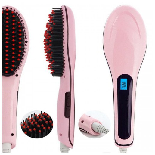 Sisir listrik ION catok rambut lurus BLOW iron FAST HAIR straightening