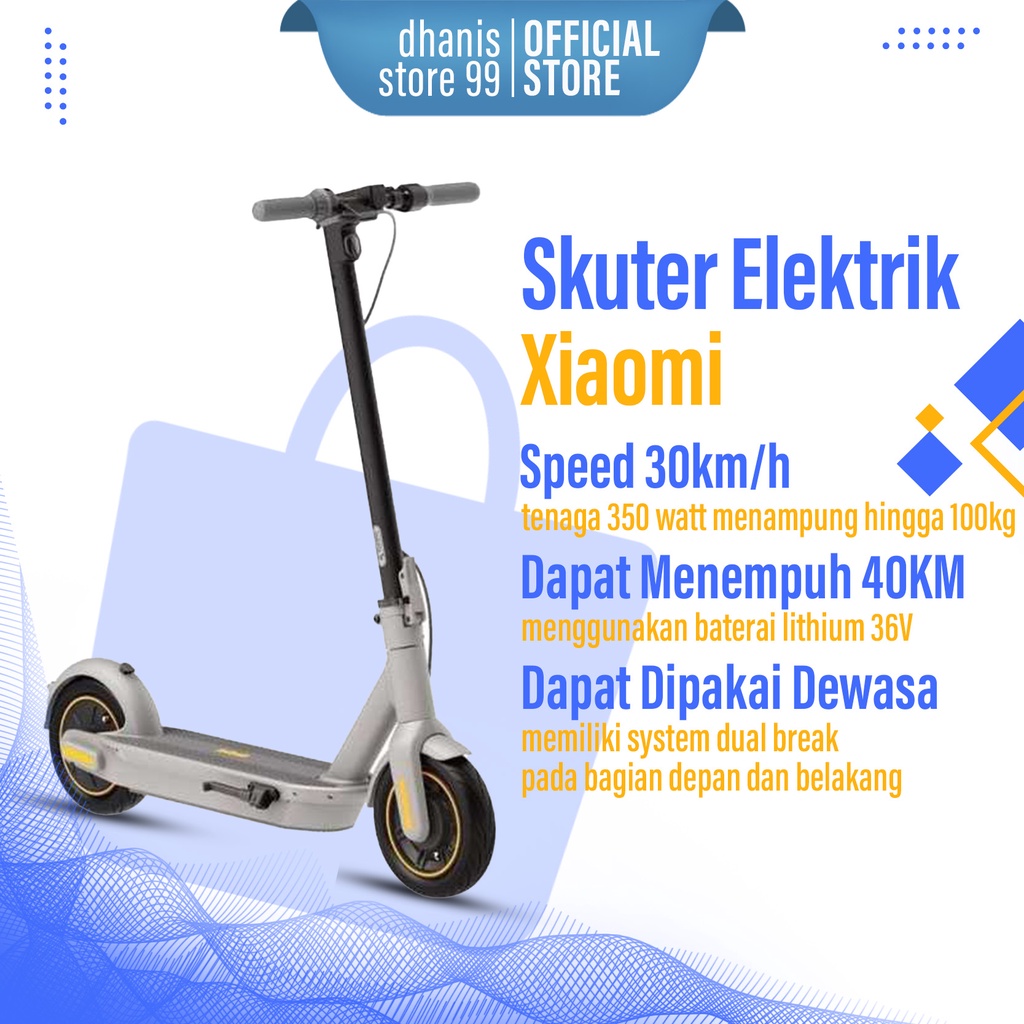 »581* Skuter Elektrik Xiaomi Ninebot Electric Kick Scooter Lipat Murah Scoter Listrik Trendy Murah