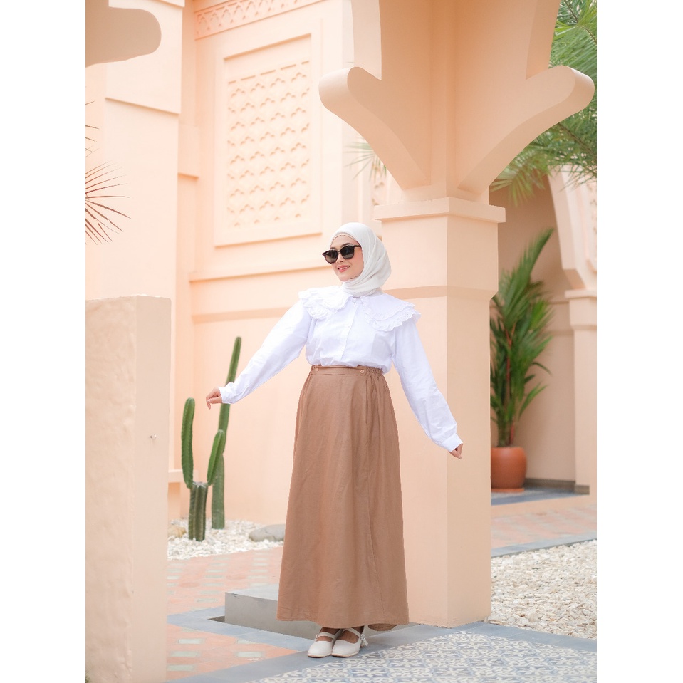 NATHAS SKIRT - FLOTTILICIOUS / rok wanita / rok murah / rok polos / rok muslimah