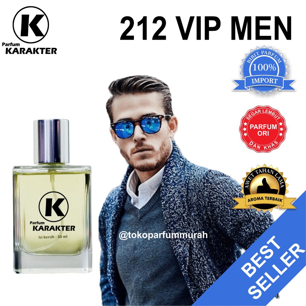 Parfum Cowok 212 Vip Man  Parfum Bibit Import Wangi &amp; Tahan Lama  Kemasan 30ml | Bisa Cod | Terlaris