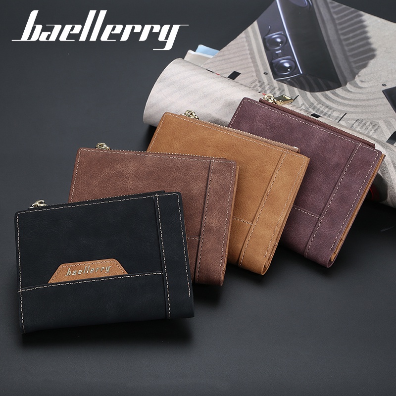 BAELLERRY DR053 Dompet Pria Bahan Kulit PU Leather Premium WATCHKITE WKOS