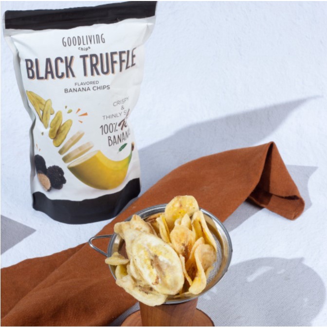 Keripik Pisang Good Living Black Truffle 55gr - Banana Chips Truffle