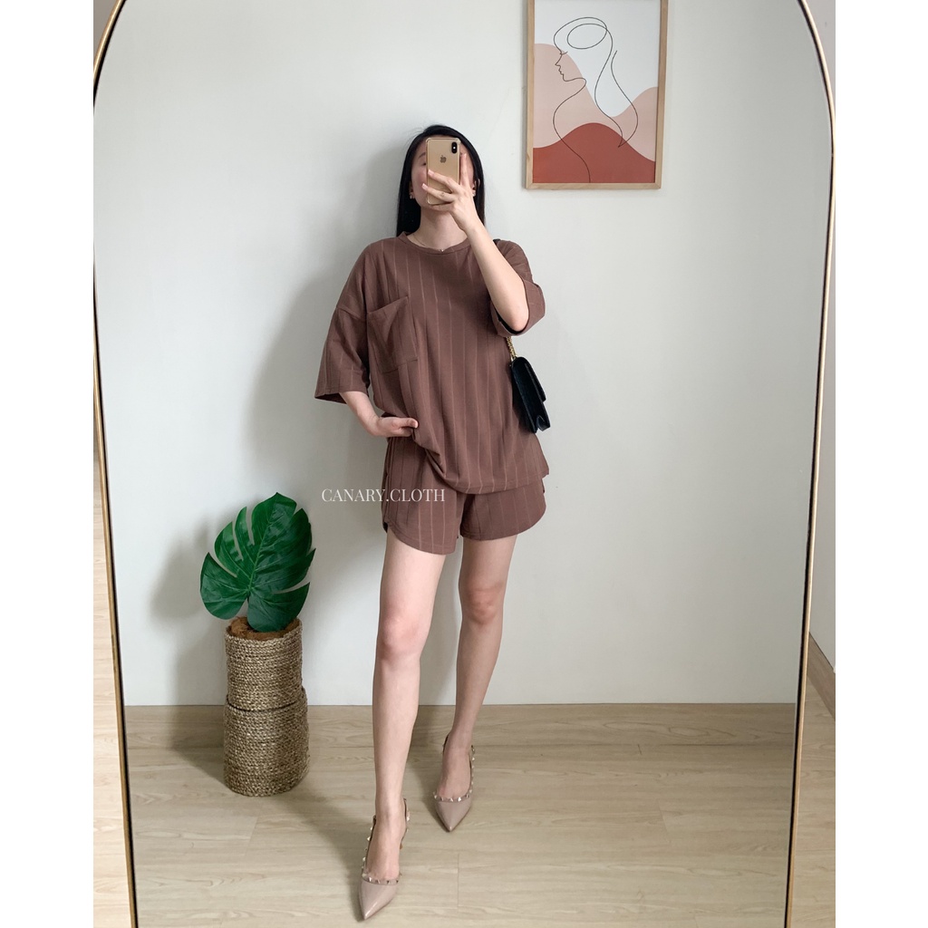 Lara Set Comfy Set-Mauve Brown