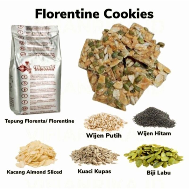 Tepung Florenta 500 gr  // Florenta flour // tepung untuk membuat florentine