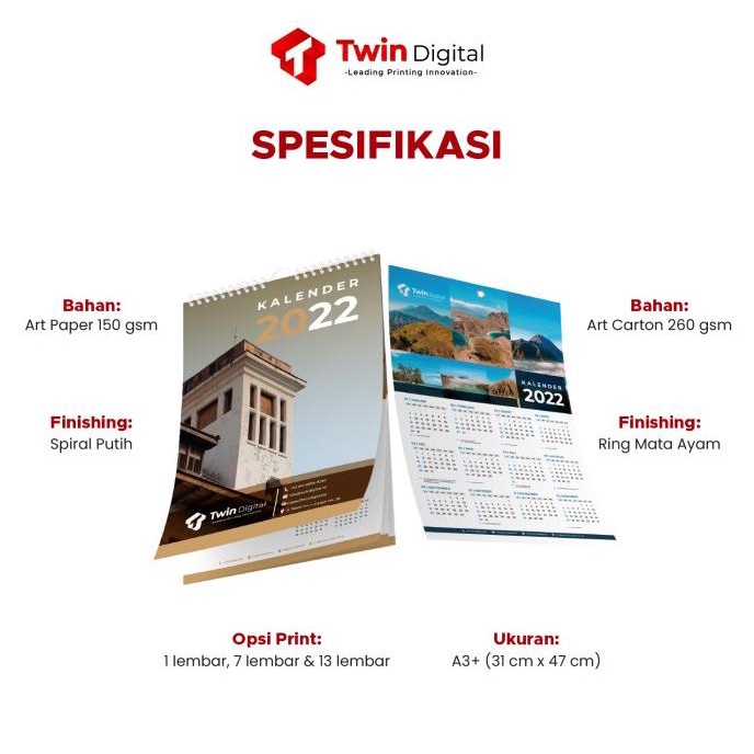 

Kalender Dinding Custom Ukuran A3 Spiral Gantung - Kalender Dinding A3 twindig11 Kualitas Baik