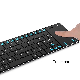 Rii K12 + Mini Wireless Keyboard dengan Touchpad Mouse