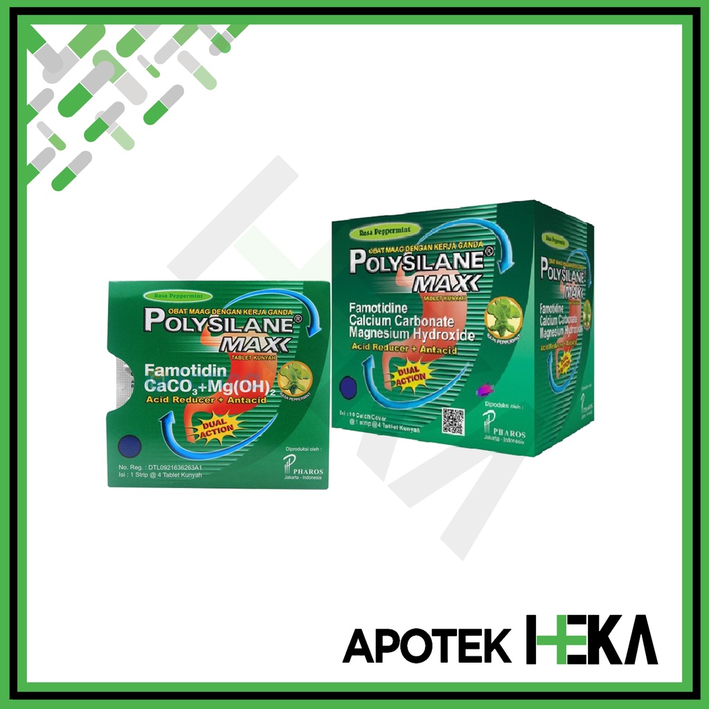 Polysilane Max Tablet Box isi 10x4 Tablet - Obat Lambung (SEMARANG)