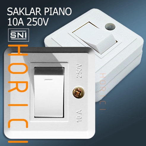 SAKLAR PIANO ENGKEL Saklar Tempel OB Engkel Single Piano ELTRA/Sakelar Lampu/Switch/Mini Saklar