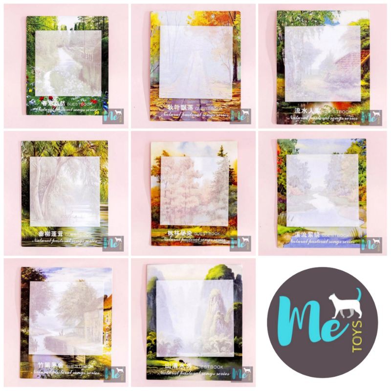 

Sticky Note / Memo Tempel Motif Natural Pastoral Songs Series