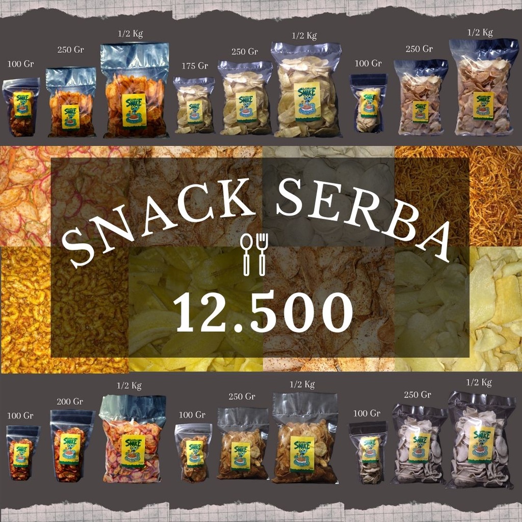 

Aneka Snack Serba 12.500 / Cemilan 12.500 Bebas Pilih Rasa / Makanan Ringan / Murah Jajanan Viral Cemilan Terlaris TOKO HAKANEUN SNAKE