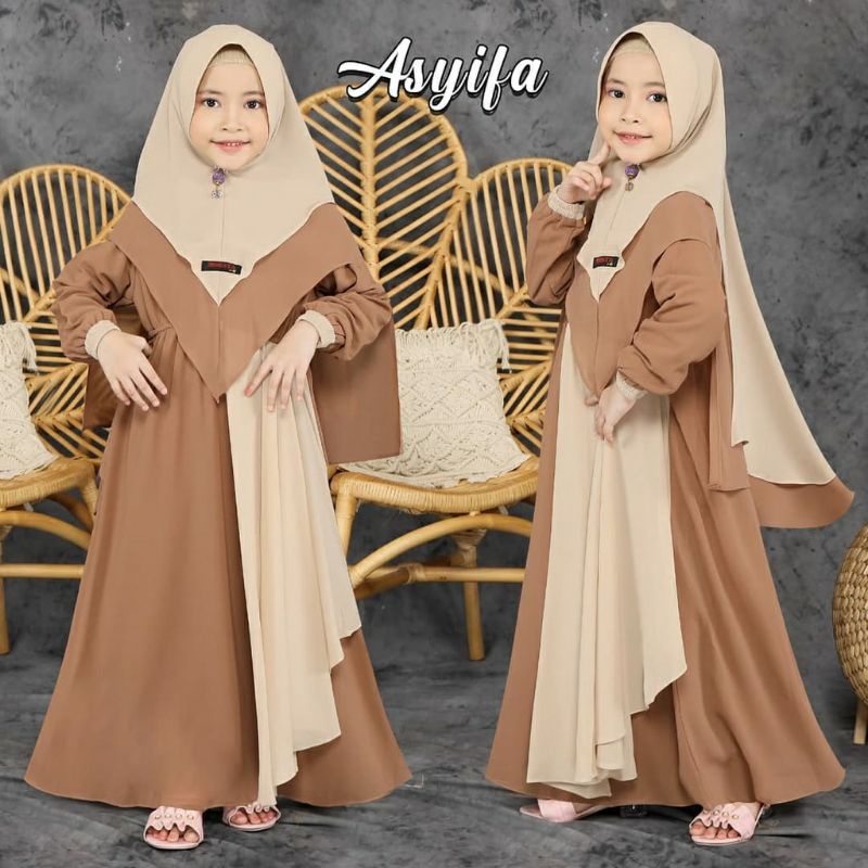 Gamis Anak Perempuan Desain Elegan Terjamin Fashion Casual Gaun Terlaris Modis Stylish Simple Cocok