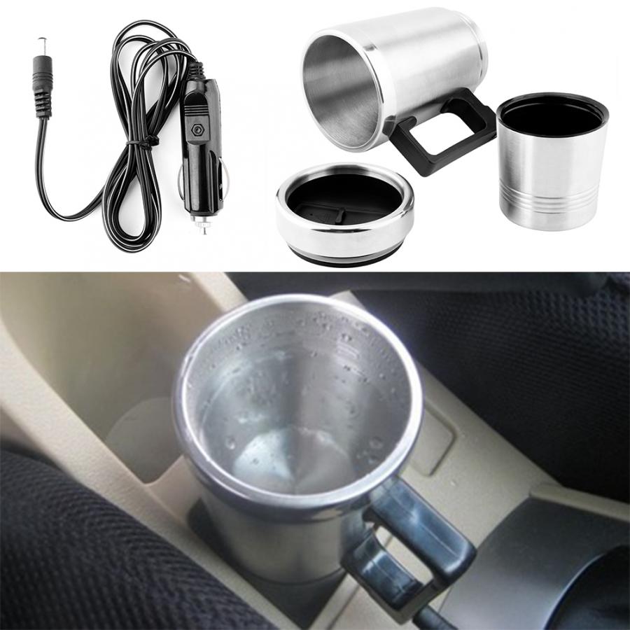 Gelas Pemanas Mobil Car Heating Cup Mug 12V - 350+150ml