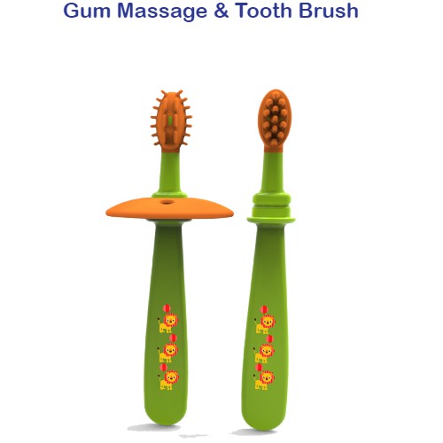 Baby Safe Gum Massage Tooth Brush Sikat Gigi Bayi TB003