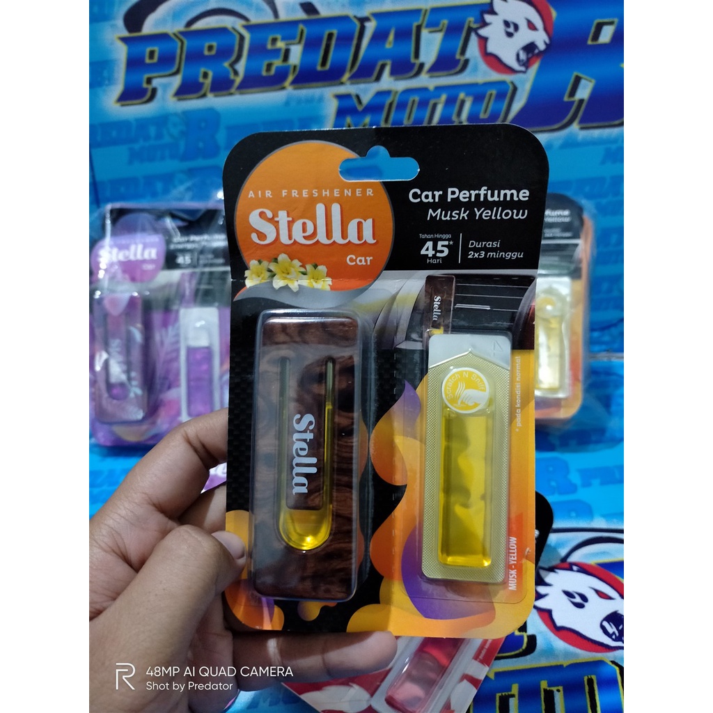 STELLA CAR PARFUM SET/REFILL PENGHARUM PARFUM AC MOBIL DGN WANGI SEGAR