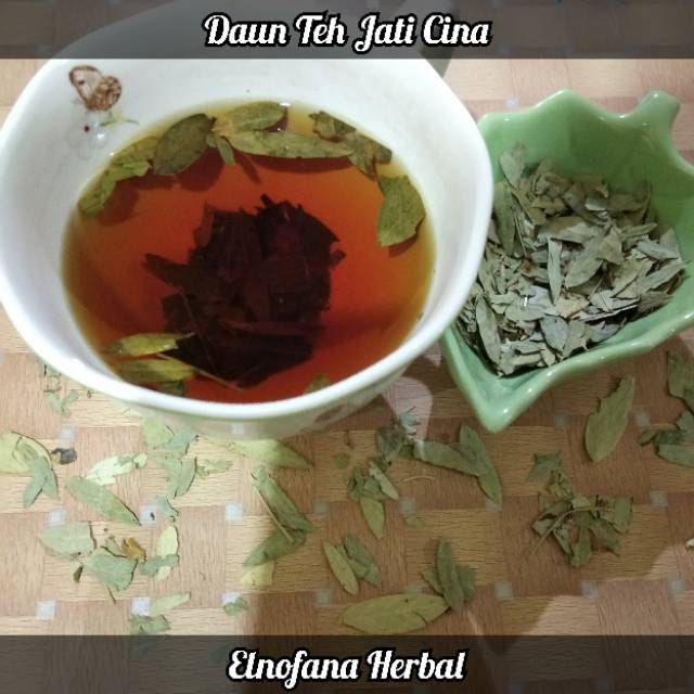 Daun Teh Jati Cina 250 gram/Pelangsing