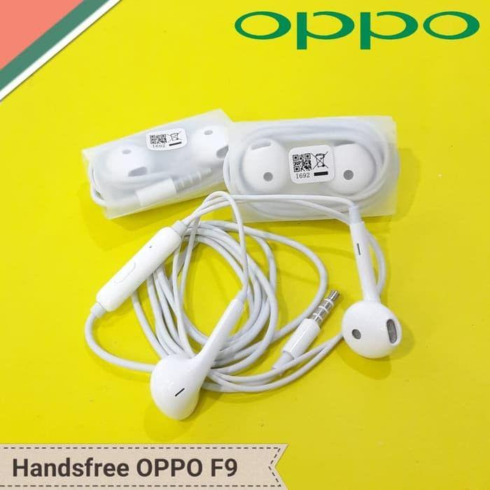 ORIGINAL 100% Headset Handsfree Earphone OPPO F1 F1S F3 Plus F5 F7 F9 F11 Pro - A3S A5S A7 A37 A39 A77 A83 A53 A33 - R1 R5 R7 R9 R11 - Neo 5 - Realme 2 Pro Realme 3 C1 U1