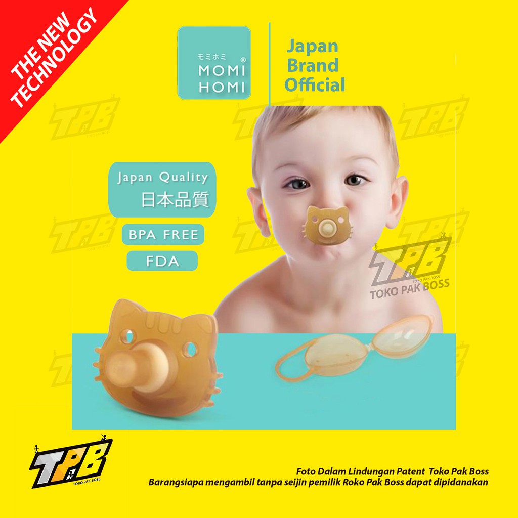 Momihomi Dot Empeng Bayi Pacifier Teether Bpa Free Feeder Top Ba Aman Lembut Silikon Grade Indonesia