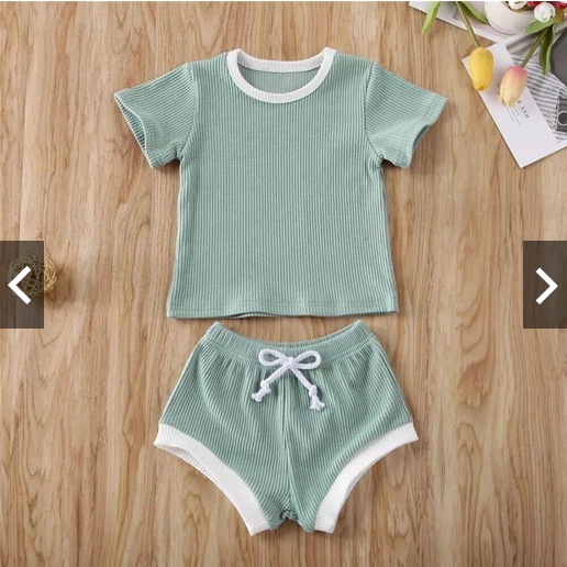 SETELAN ANAK CEWEK BIRA RIBS / SETELAN ANAK BIRA BAHAN RIBS PREMIUM