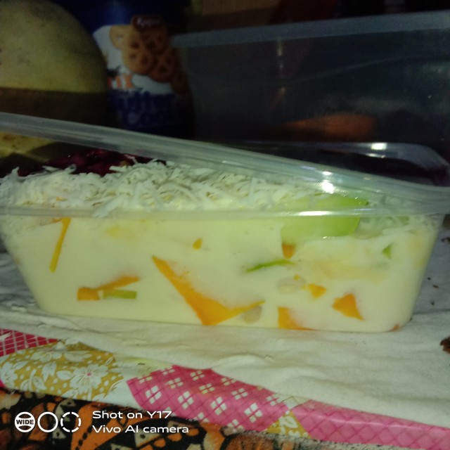 Tempat Buah Lipat / Tempat Snack / Tempat Makanan Portable / Tempat Buah Unik