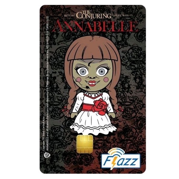 Flazz BCA Gen 2 /Gen2 - Edisi Karakter CHIBI Horror ANNABELLE / Boneka ANNABELLE ORI /Like eTOLL eMONEY Tapcash or Brizzi