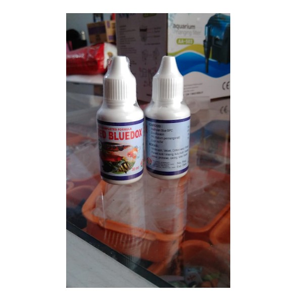 Red Bluedox 30ml Blue Dox 30 ml Obat Ikan Anti Jamur Parasit Bakteri