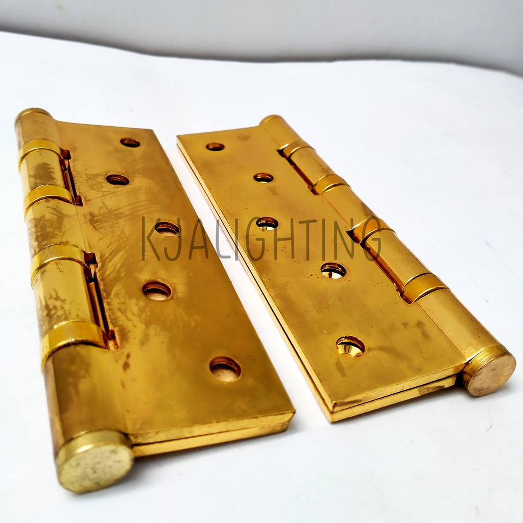 ENGSEL PINTU STAINLESS STEEL 5 IN X 3&quot; GOLD