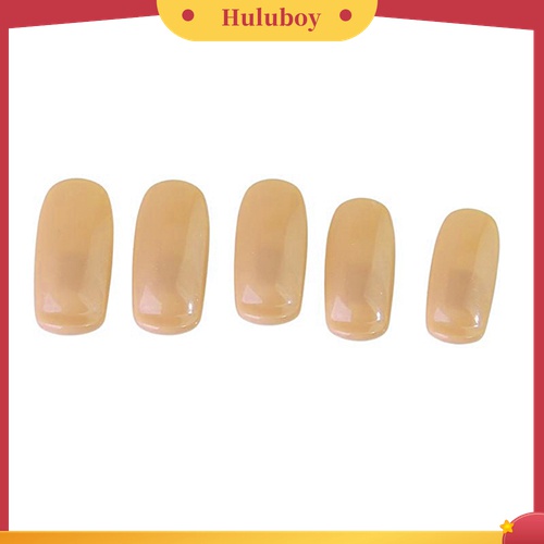 Huluboy Huluboy♡ 100pcs Kuku Palsu Flexible Pengganti Untuk Latihan Manicure