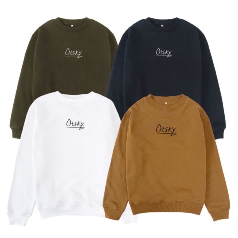 Otsky Crewneck Underline  Black X (CN7056GY-9AA) Army X (CN7057GY-17EE) X White X (CN7058GY-)