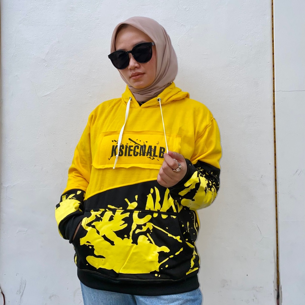 KSIECNABLE HOODIE HITAM-KUNING || HOODIE KEREN || HOODIE KOMBINASI #KSI