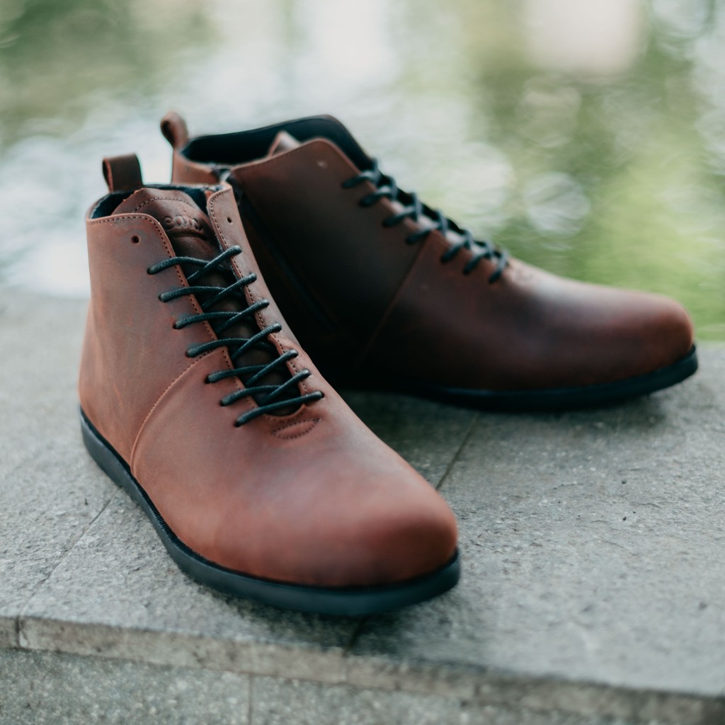 Sverker Maroon | Sepatu Vintage Klasik High Klasik Pria/Men Boots Original Footwear | FORIND Greata