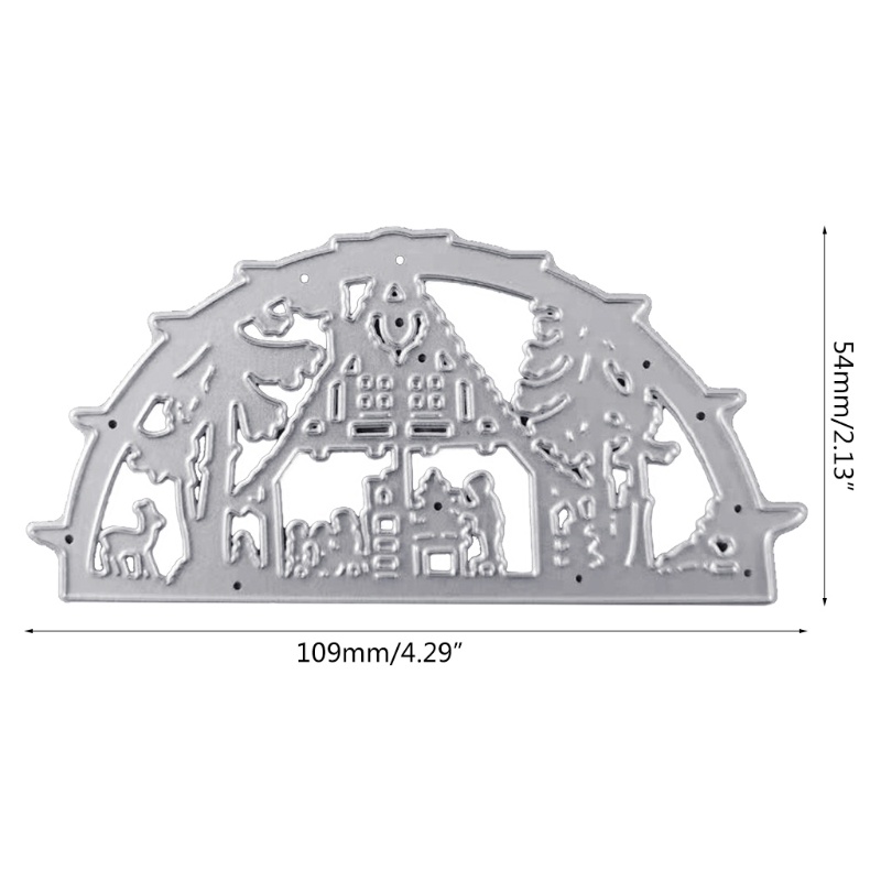 Cetakan Stensil Cutting Dies Motif Natal Bahan Metal Untuk Scrapbook / Craft DIY / Embossing