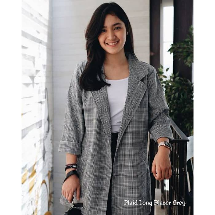 ASY  II BLAZER MOTIF ZARA II LINEN KOREA IMPORT II BLAZER BERSCKHA