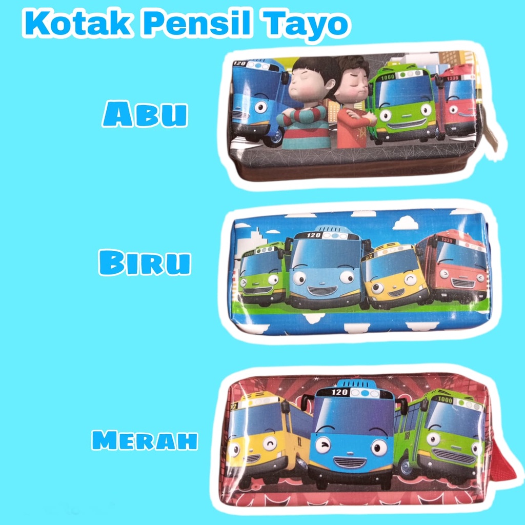 

CHERON 18572 - Kotak Tempat Pensil Anak TAYO Perlengkpan Sekolah Termurah