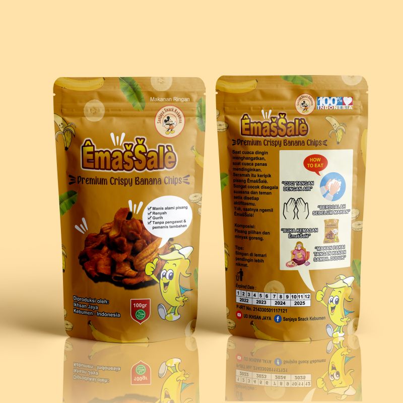 

❌PROMO❌ Emassale Keripik Pisang Krispi Premium Camilan Sehat