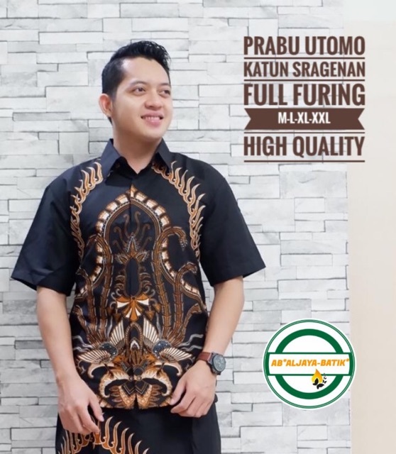 Batik Pria PARANG UTOMO FULL FURING Katun Halus Ori Solo