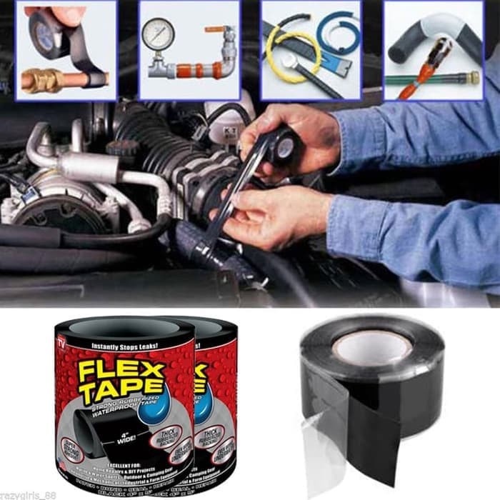 

PEREKAT-PENGIKAT- FLEX TAPE -ISOLASI AJAIB SUPER KUAT RUBBERIZED WATER PROOF - HITAM -PENGIKAT-