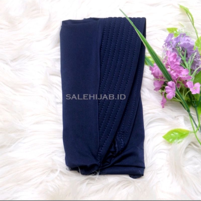 JILBAB SPORT LYCRA MURAH || HIJAB OLAHRAGA KERUDUNG INSTAN-Navy