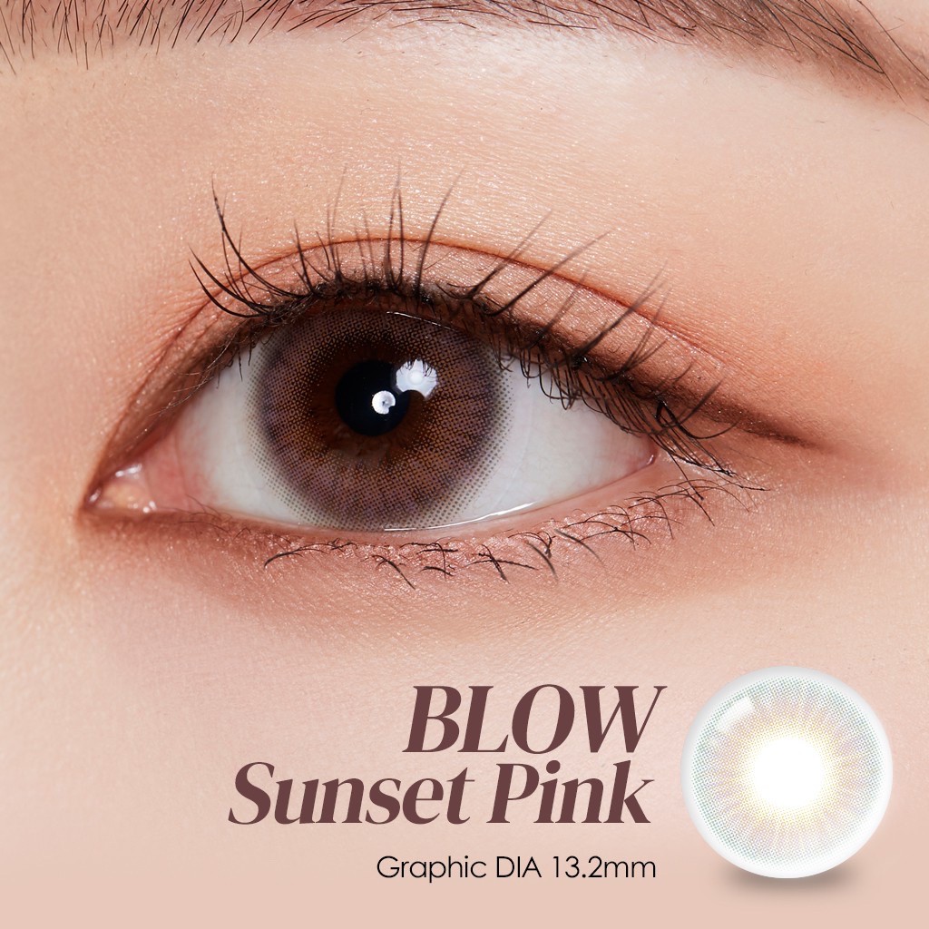 LENSBYSEOUL O'lola Blow - Sunset Pink Korea Natural Contact Softlens