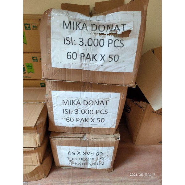 mika donat 1dos isi 3000lembar, 60pak x 50lbr