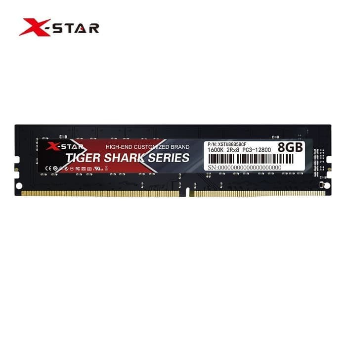 MEMORY RAM DDR3 8GB XSTAR TIGER SHARK