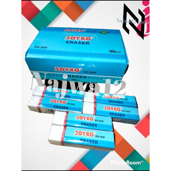 PENGHAPUS BESAR JOYKO HITAM PUTIH || 1 PACK ISI 30 PCS