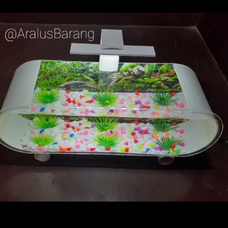 Koleksi Terbaru.. Aquarium Mini Fullset / Aquarium Akrilik / Aquarium Ikan Cupang